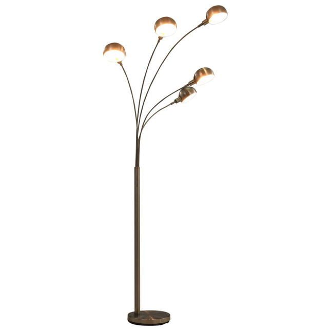 Lampadaire 200 Cm 5 X E14 Argenté