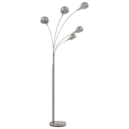 Lampadaire 200 Cm 5 X E14 Argenté
