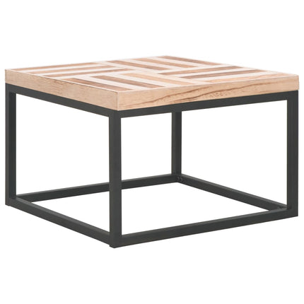 Table Basse 50X50X33,5 Cm Bois Massif