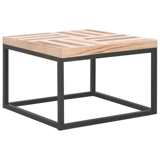 Table Basse 50X50X33,5 Cm Bois Massif
