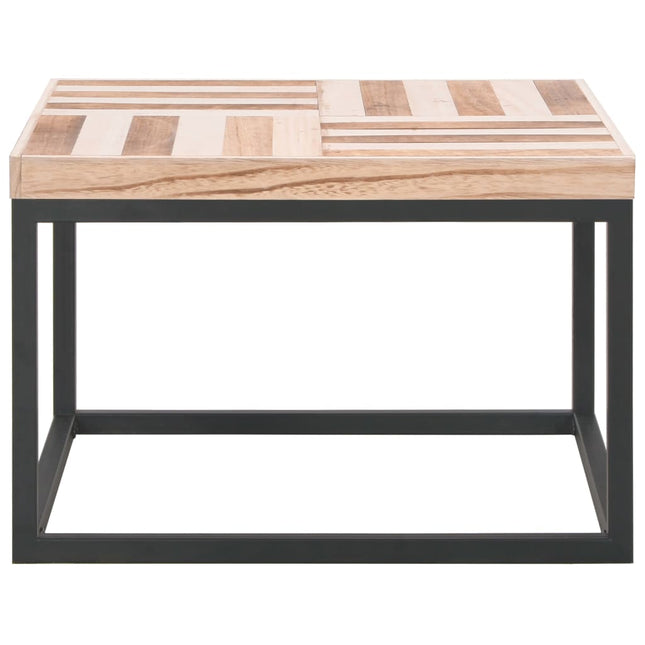 Table Basse 50X50X33,5 Cm Bois Massif