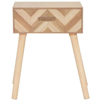 Meuble De Chevet Avec Tiroir 44 X 30 X 58 Cm Bois Massif