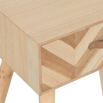 Meuble De Chevet Avec Tiroir 44 X 30 X 58 Cm Bois Massif