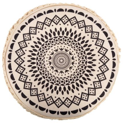 Tabouret Blanc Et Noir Tissu