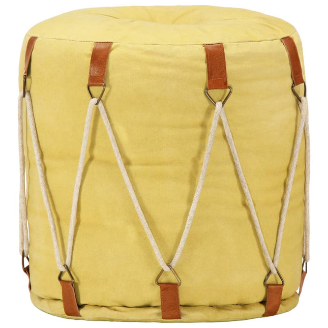 Pouf 40 X 40 Cm Toile De Coton