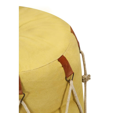 Pouf 40 X 40 Cm Toile De Coton