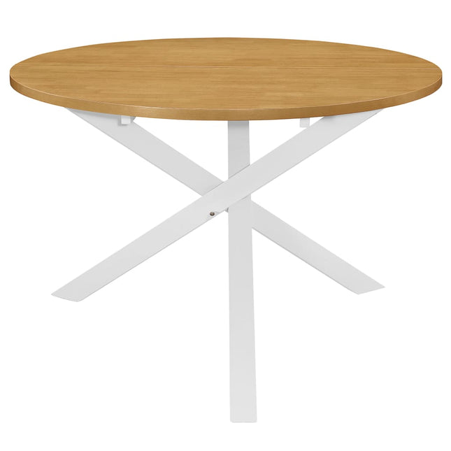 Table De Salle À Manger Blanc 120 X 75 Cm Mdf