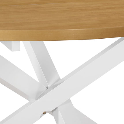 Table De Salle À Manger Blanc 120 X 75 Cm Mdf
