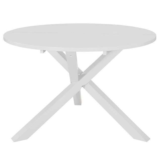 Table De Salle À Manger Blanc 120 X 75 Cm Mdf