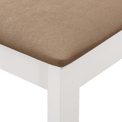 Chaises À Manger Avec Coussins Lot De 4 Blanc Bois Solide