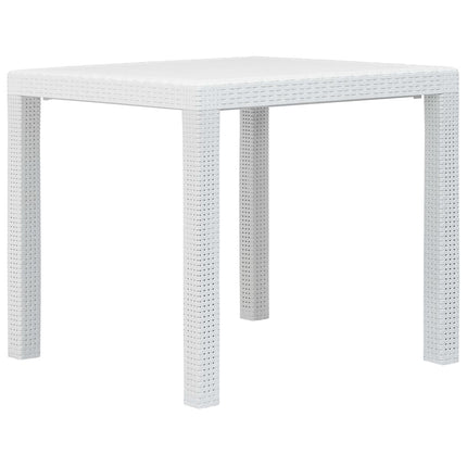 Ensemble De Bistro 3 Pcs Plastique Aspect De Rotin