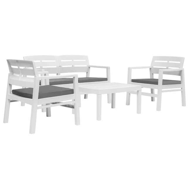 Salon De Jardin 4 Pcs Plastique