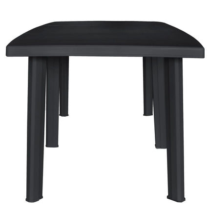 Ensemble À Manger D'extérieur 9 Pcs Plastique Anthracite