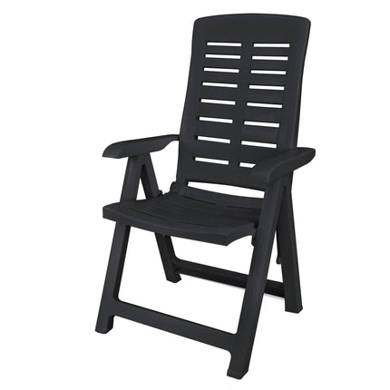 Ensemble À Manger D'extérieur 9 Pcs Plastique Anthracite