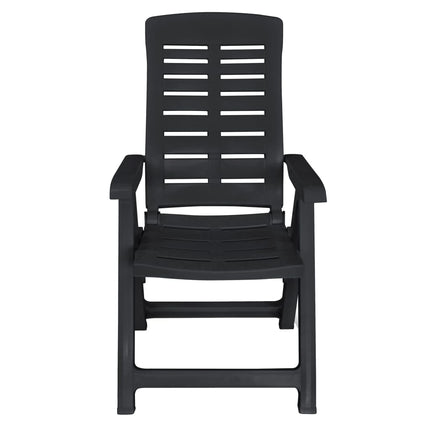 Ensemble À Manger D'extérieur 9 Pcs Plastique Anthracite