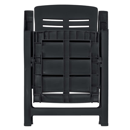 Ensemble À Manger D'extérieur 9 Pcs Plastique Anthracite