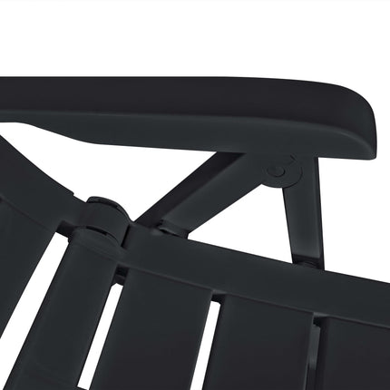 Ensemble À Manger D'extérieur 9 Pcs Plastique Anthracite