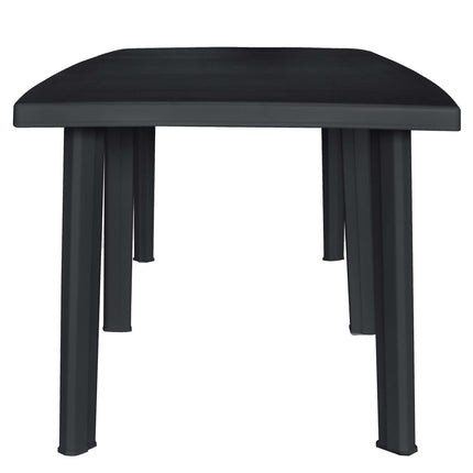 Ensemble À Manger D'extérieur 11 Pcs Plastique Anthracite
