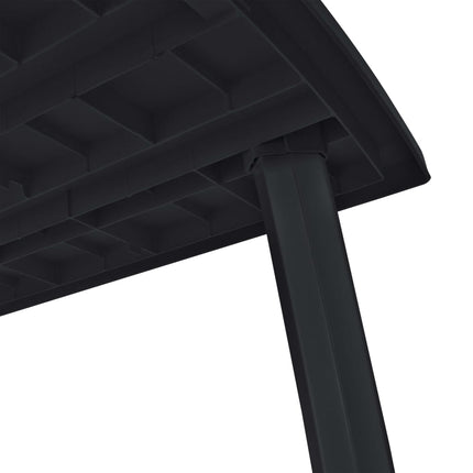 Ensemble À Manger D'extérieur 11 Pcs Plastique Anthracite