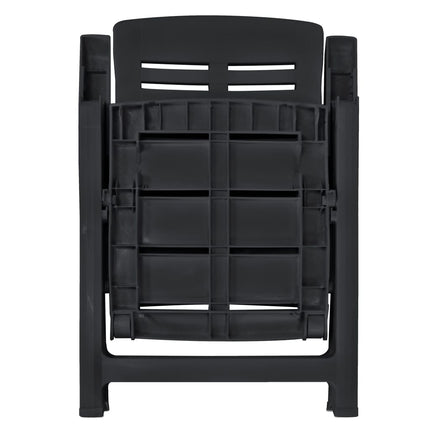 Ensemble À Manger D'extérieur 11 Pcs Plastique Anthracite