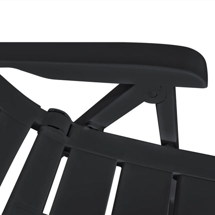 Ensemble À Manger D'extérieur 11 Pcs Plastique Anthracite