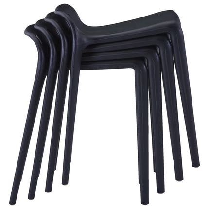 Tabourets Empilables Lot De 4 Plastique