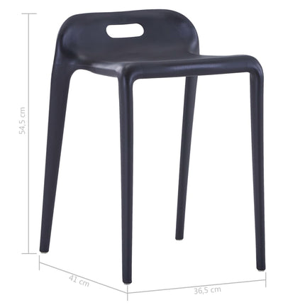 Tabourets Empilables Lot De 4 Plastique