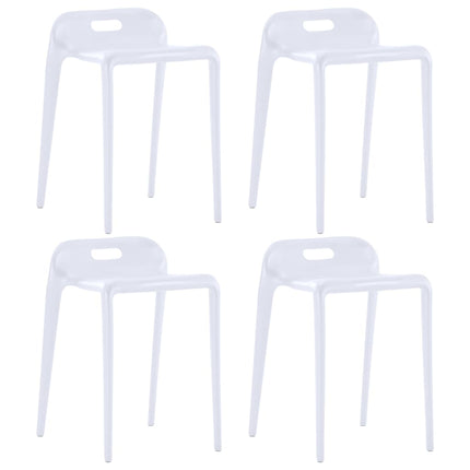 Tabourets Empilables Lot De 4 Plastique