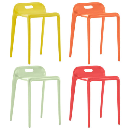 Tabourets Empilables Lot De 4 Plastique