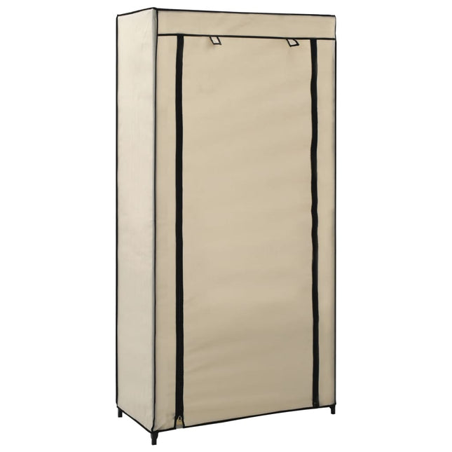 Armoire À Chaussures Avec Housse Tissu Crème