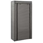 Armoire À Chaussures Avec Housse Tissu Gris