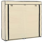 Armoire À Chaussures Avec Housse Tissu Crème