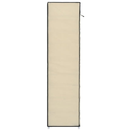 Armoire À Chaussures Avec Housse Tissu Crème