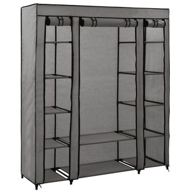 Armoire Avec Compartiments Et Tiges 150X45X176 Cm Tissu