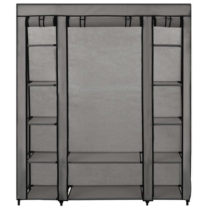 Armoire Avec Compartiments Et Tiges 150X45X176 Cm Tissu