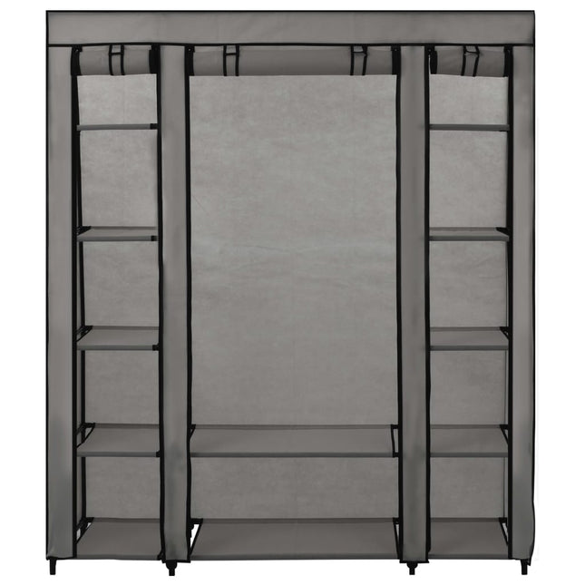 Armoire Avec Compartiments Et Tiges 150X45X176 Cm Tissu