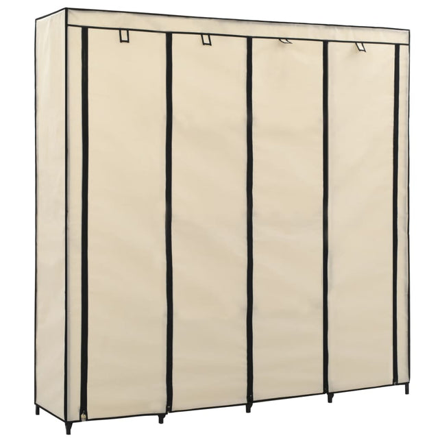Garde-Robe Avec 4 Compartiments 175X45X170 Cm