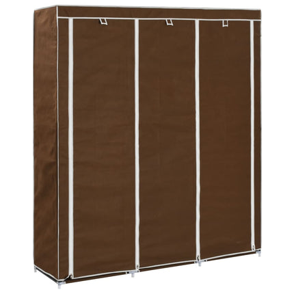 Armoire Avec Compartiments Et Barres 150X45X175 Cm Tissu