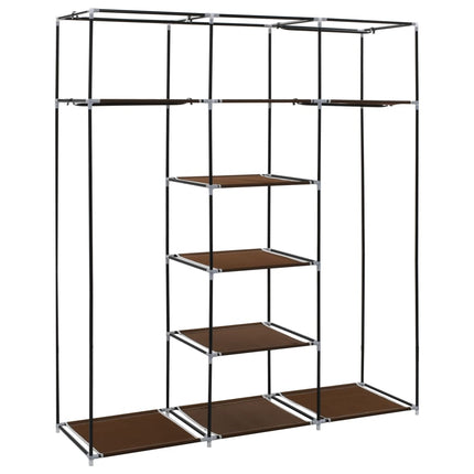 Armoire Avec Compartiments Et Barres 150X45X175 Cm Tissu