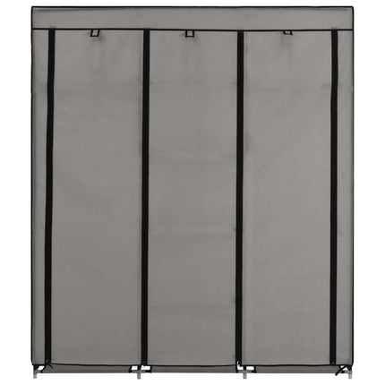 Armoire Avec Compartiments Et Barres 150X45X175 Cm Tissu
