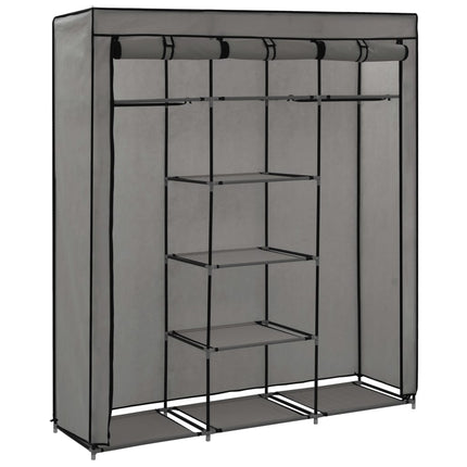 Armoire Avec Compartiments Et Barres 150X45X175 Cm Tissu