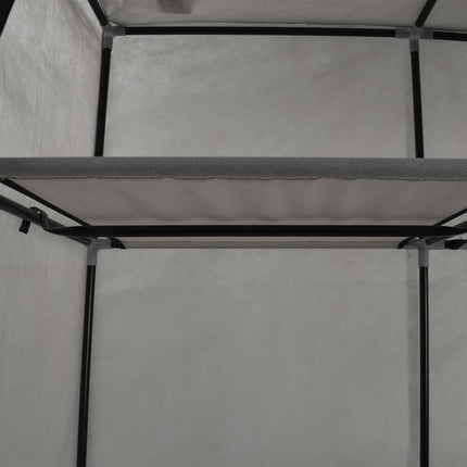 Armoire Avec Compartiments Et Barres 150X45X175 Cm Tissu
