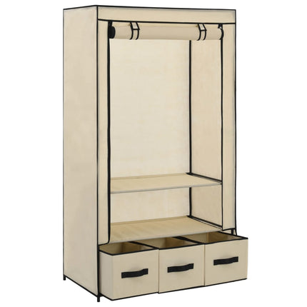 Garde-Robe 87 X 49 X 159 Cm Tissu