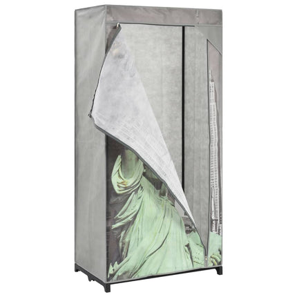 Garde-Robe New York 75X45X160 Cm Tissu