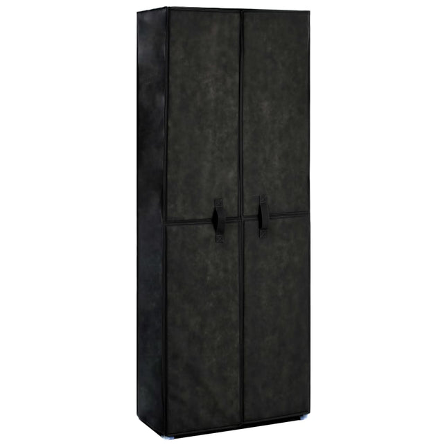 Armoire À Chaussures 60X30X Tissu Noir