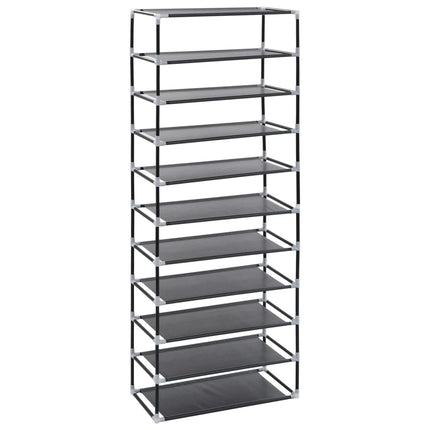 Armoire À Chaussures 60X30X Tissu Noir