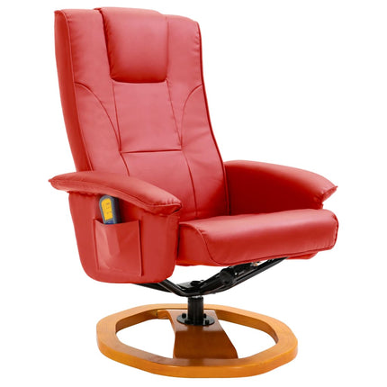 Fauteuil De Massage Avec Repose-Pied Similicuir