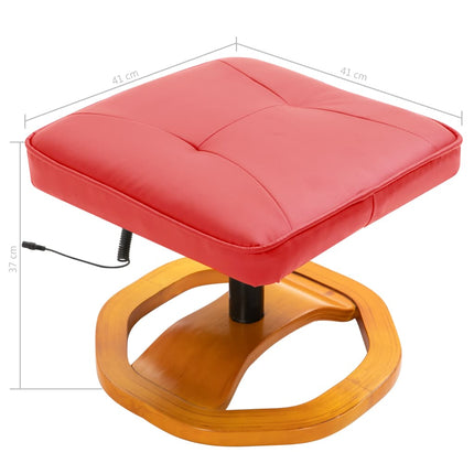 Fauteuil De Massage Avec Repose-Pied Similicuir
