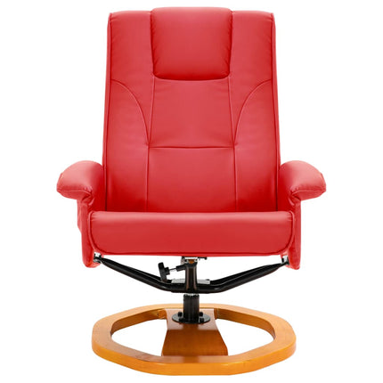 Fauteuil De Massage Avec Repose-Pied Similicuir
