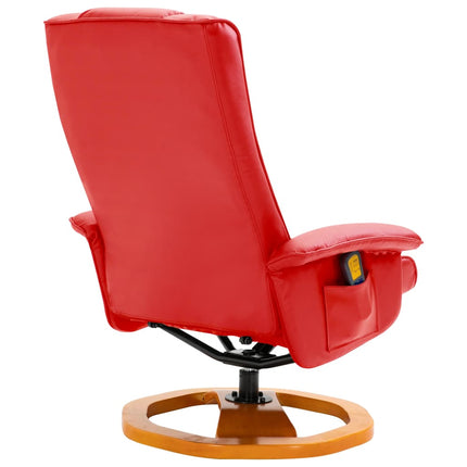 Fauteuil De Massage Avec Repose-Pied Similicuir